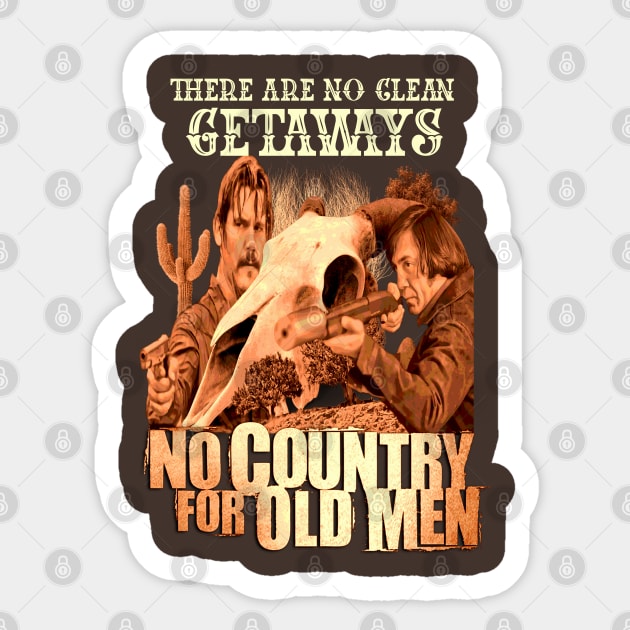 There Are No Clean Getaways Sticker by The Dark Vestiary